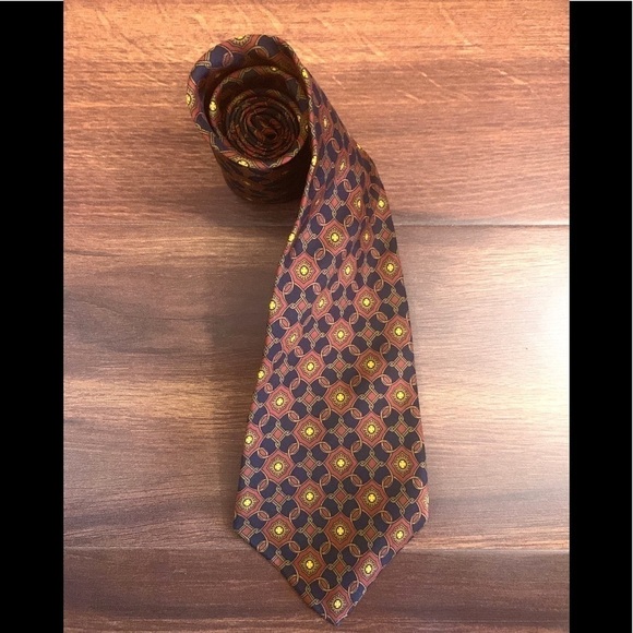 🌿SALE🌿GUY LAROCHE Vintage Silk Necktie - Picture 1 of 9